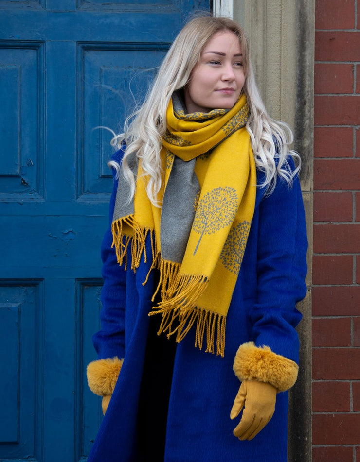 Mustard Blanket Scarf - Mulberry Tree 