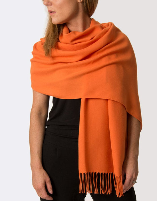 Orange sales scarves womens