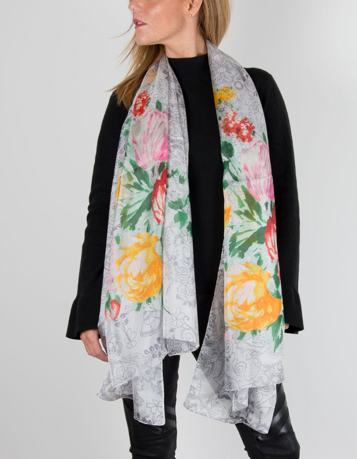 buy plain silk scarves