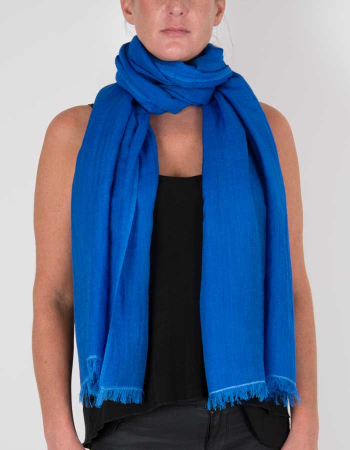 an image showing a royal blue pashmina