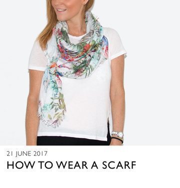 an image showing a white scarf