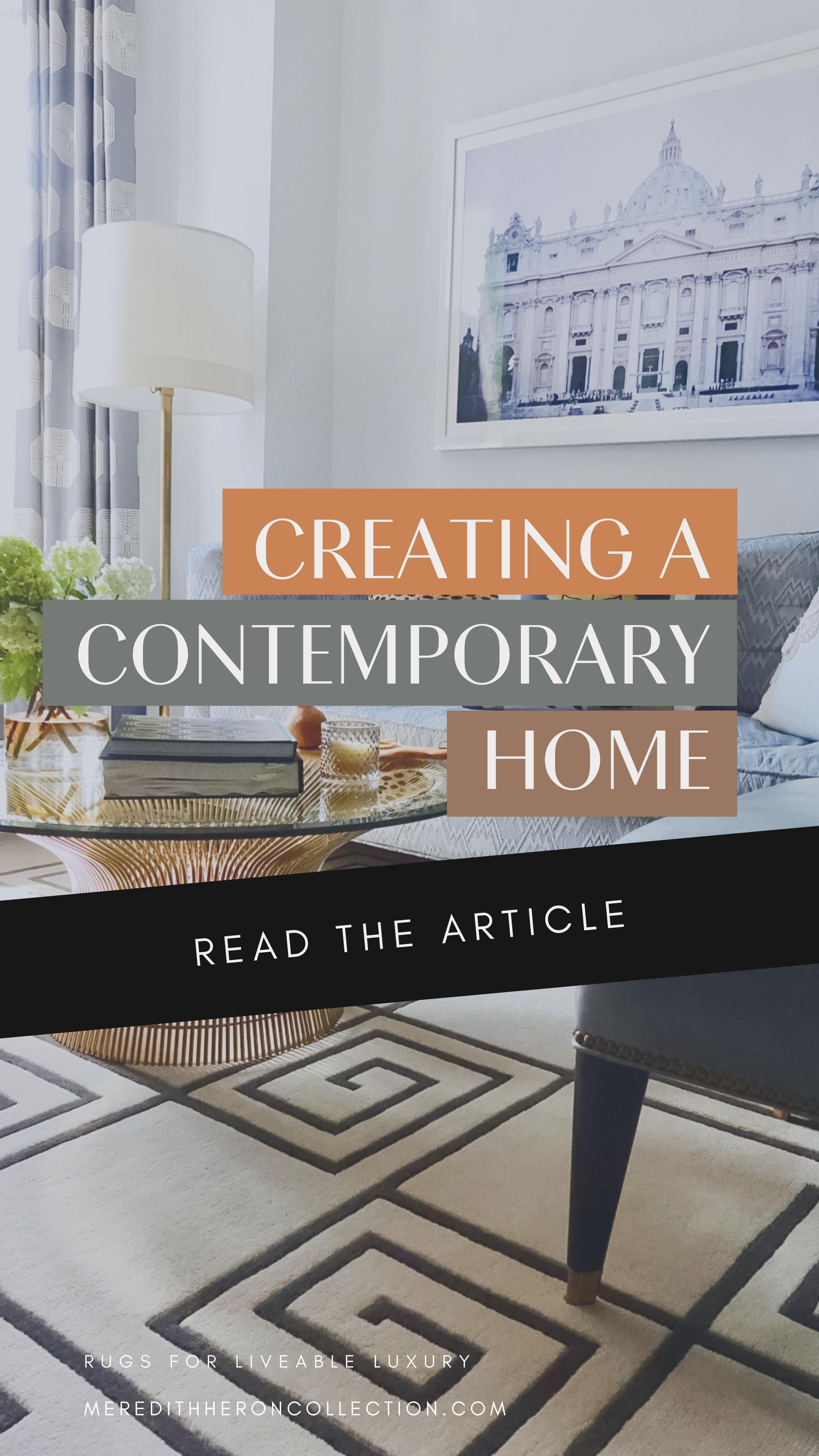 Create A Contemporary Home