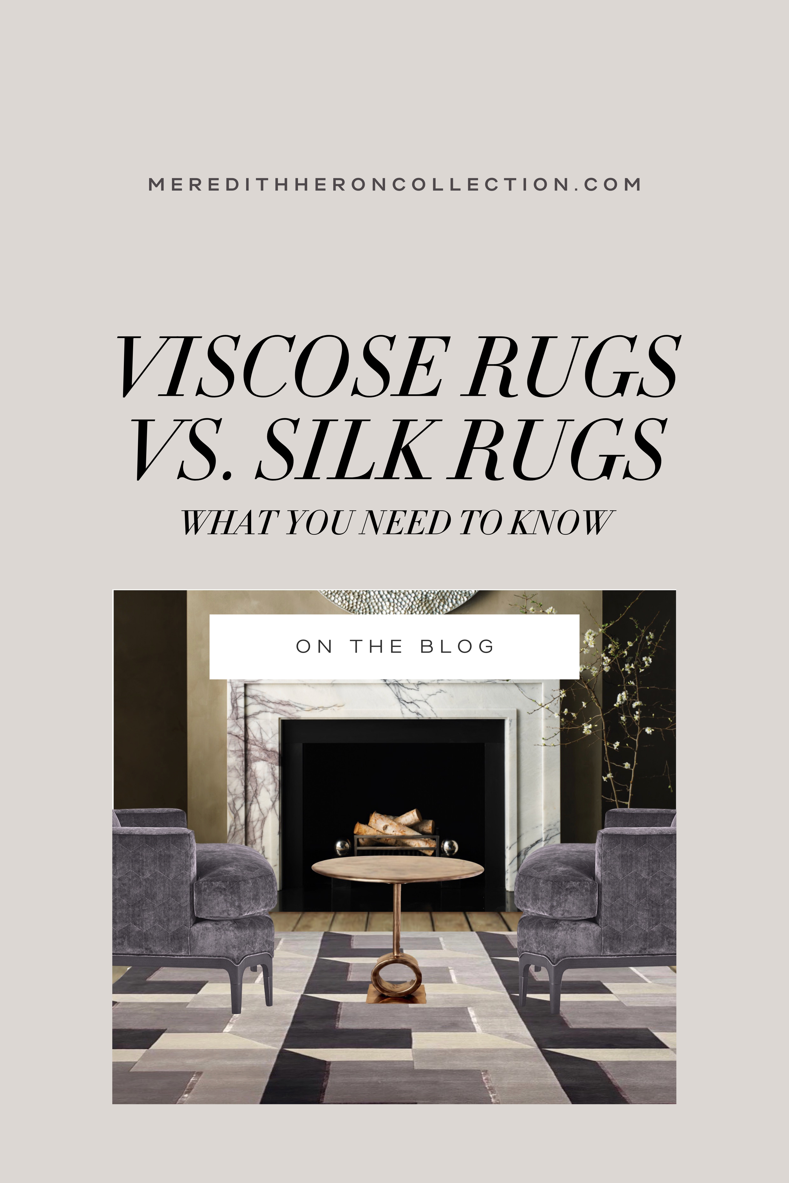 VISCOSE RUGS VS. SILK RUGS