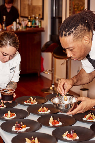 DTLA Dinner Club Chef Jason Fullilove and Chef Samantha Deleon