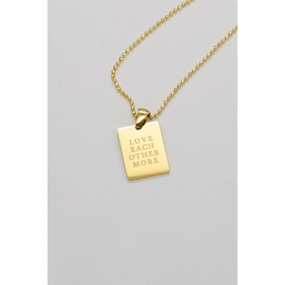 Love Each other More Necklace (6999084662846)