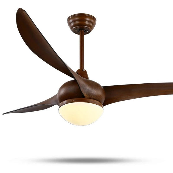 Wooden Ceiling Fan With Light Remote Control Bulbs Included