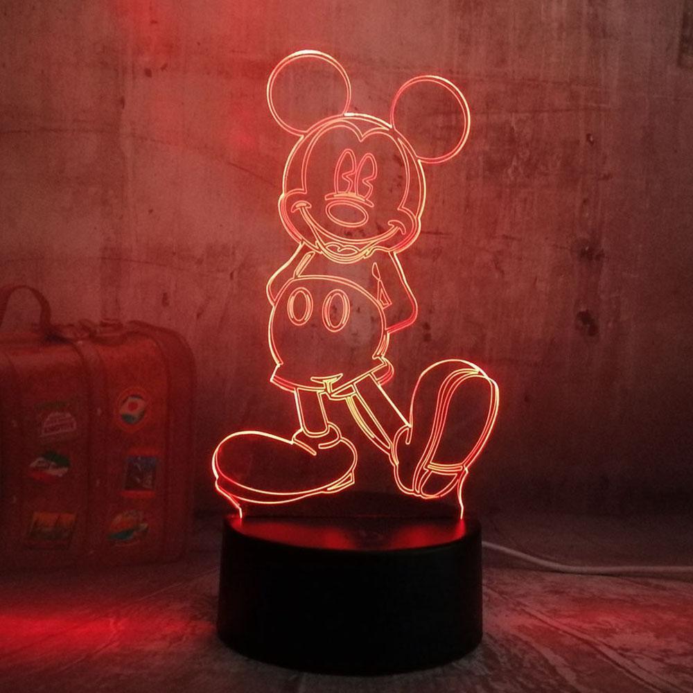 Mickey Mouse 3d Led Light Orice