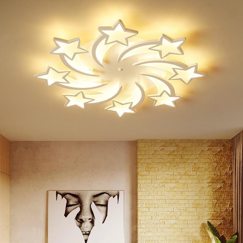 Star Shaped Led Chandelier App Supported Khadiza Electricals