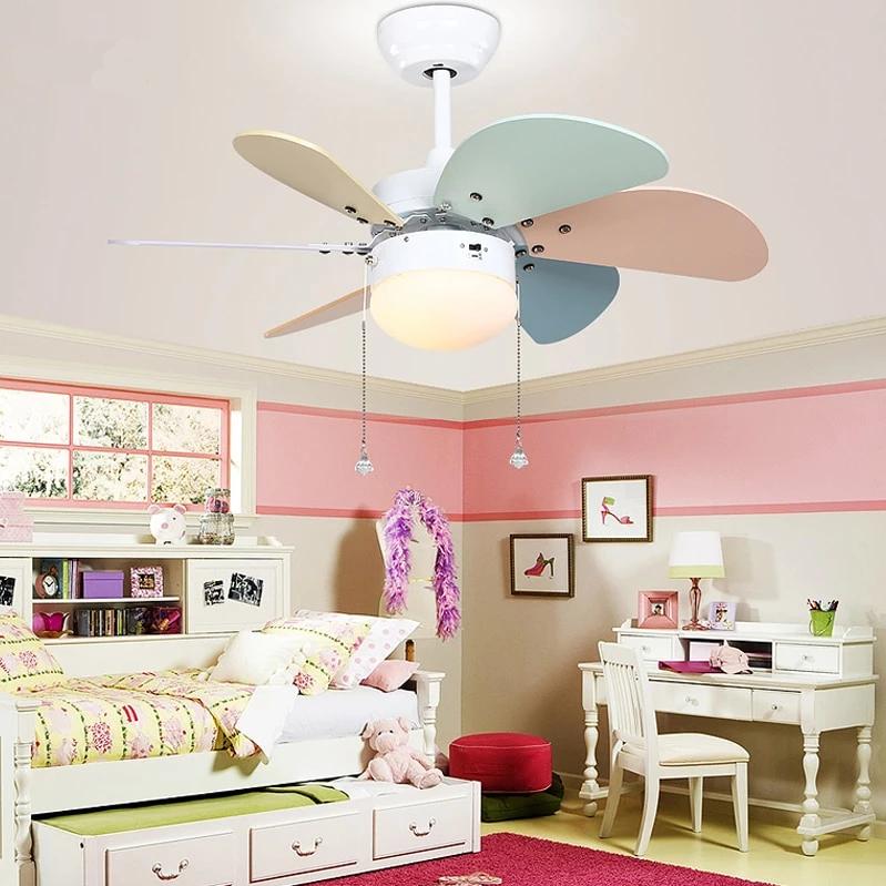 Colorful Ceiling Fan With Led Light Bulbs Included Khadiza