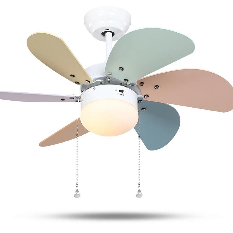 Colorful Ceiling Fan With Led Light Bulbs Included Khadiza