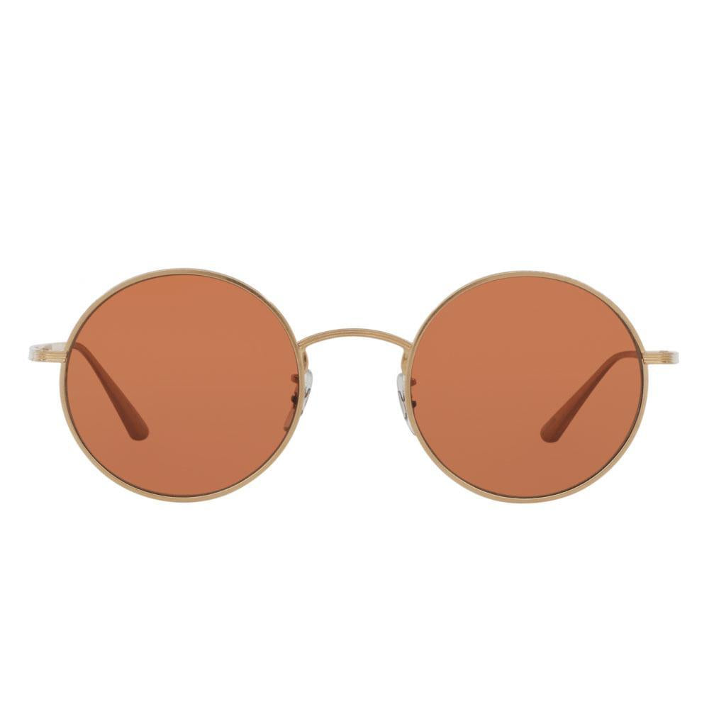 Oliver Peoples After Midnight in Brushed Gold + Pink lens – boutiquetozzi