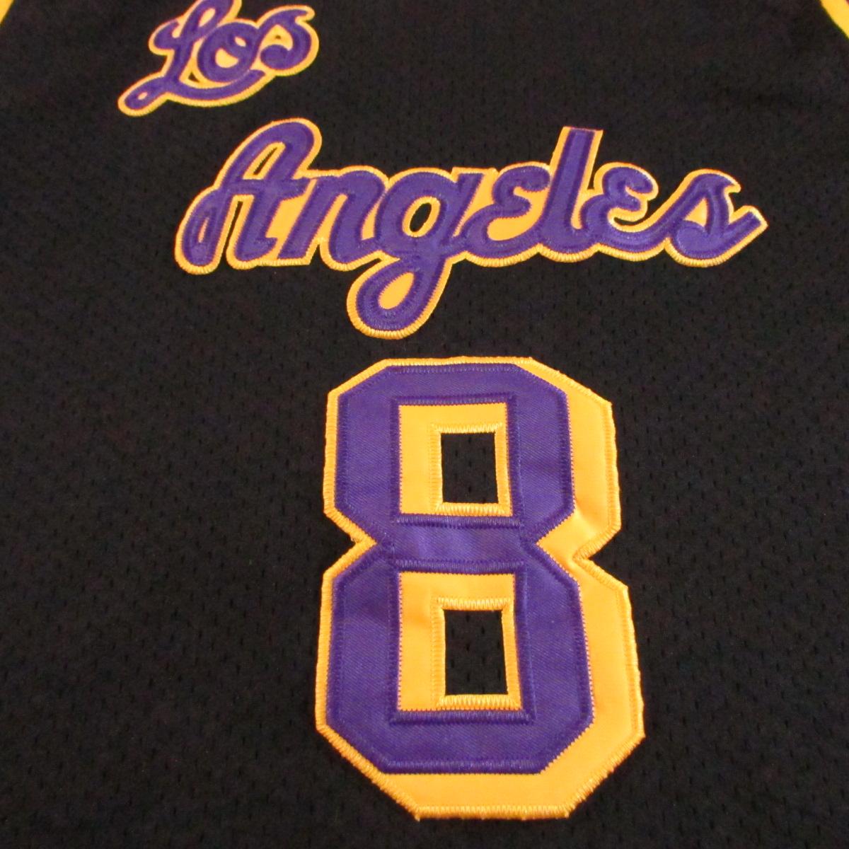 Los Angeles Lakers Kobe Bryant 1996 Black Cursive Font ...