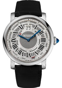 Cartier Rotonde De Cartier Flying Tourbillon W1556216 White Gold Watch