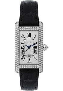 Cartier Tank Louis Cartier Watch - 29.55 mm White Gold Case - Pink Fuschia Alligator Strap - Wjta0011