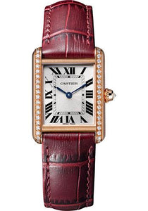 Cartier Tank Louis 18K Solid Gold Brown Leather Women's Watch WGTA0011