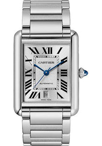 Cartier Tank MUST XL Automatic 41 mm x 31 mm Steel with Box Papers Card  MINT WSTA0040