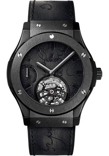 Hublot Classic Fusion Tourbillon Power Reserve 5 Days Berluti Scritto All  Black Limited Edition of 20 Watch-505.CM.0500.VR.BER17