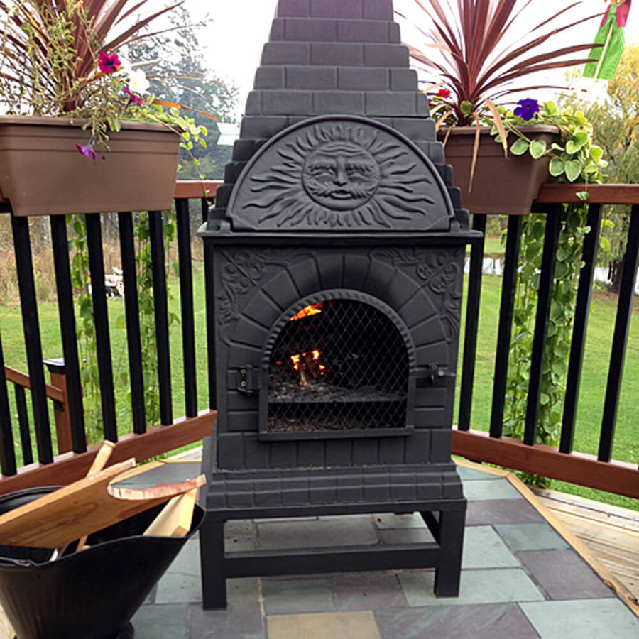 Casita Chiminea Grill - Pizza Oven Outdoor Fireplace - The ...