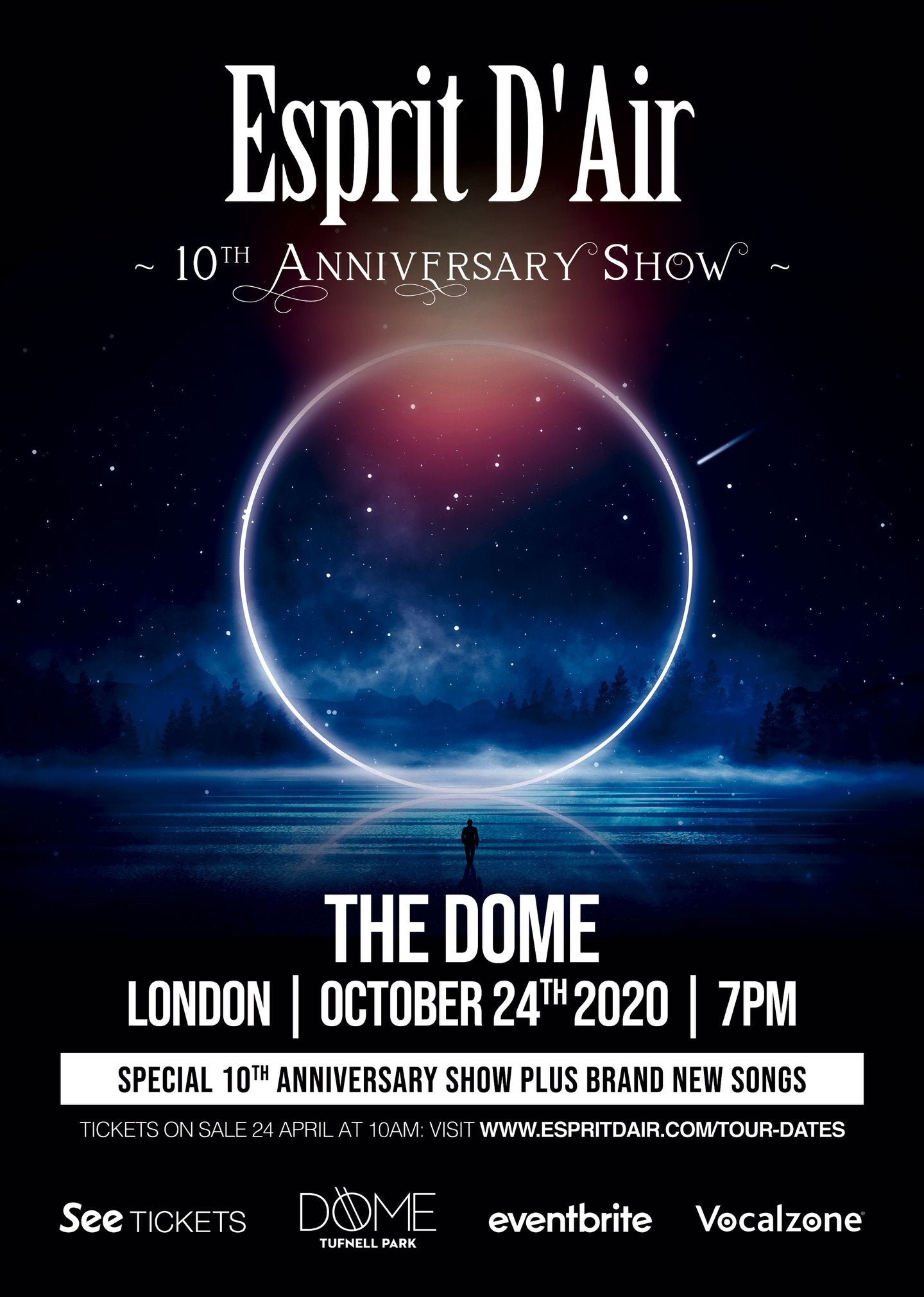 Esprit D'Air en el espectáculo del décimo aniversario de The Dome
