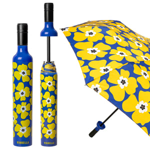 Nikki On Blue Bottle Umbrella - LandyLane Boutique - Fan Water Bottle Sprayer