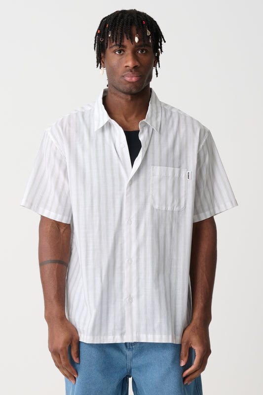 PUSH CHECK SS SHIRT - Olive