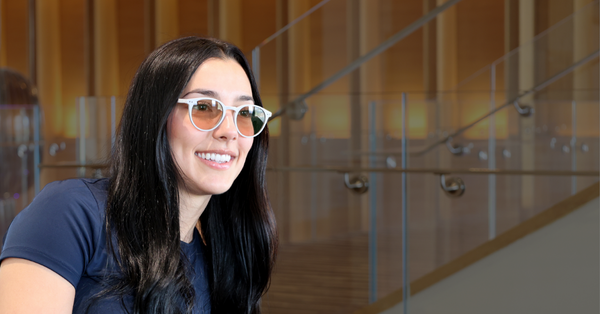 Woman Wearing Avulux Glasses