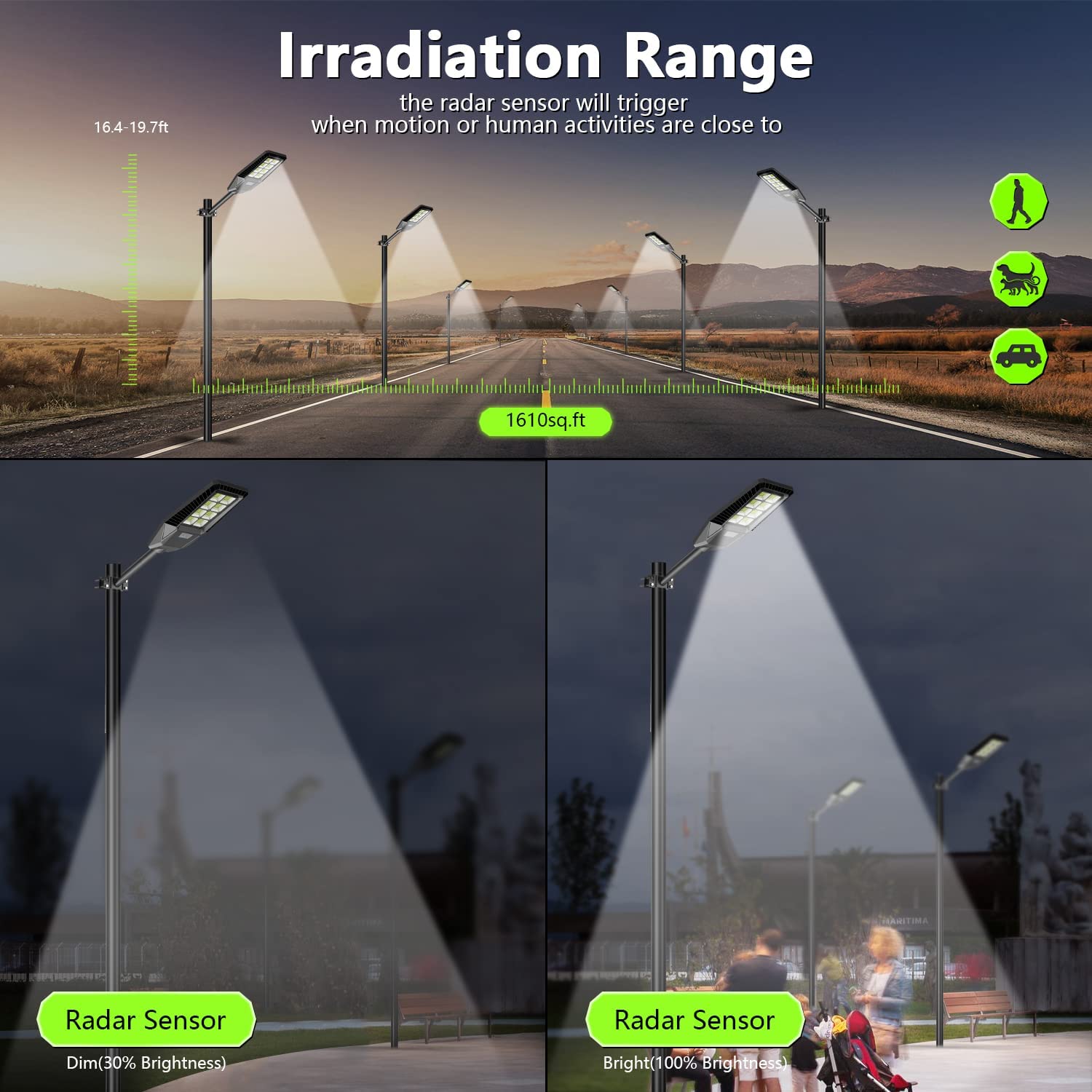 motion activated street lights