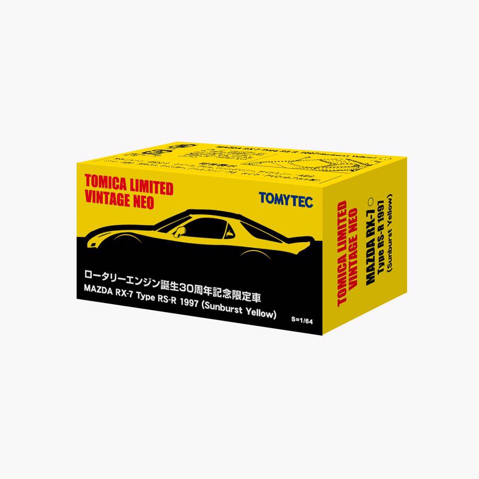 Tomica Limited Vintage NEO MAZDA RX-7 Type RS-R 1997 Tomytec Yellow 1//64