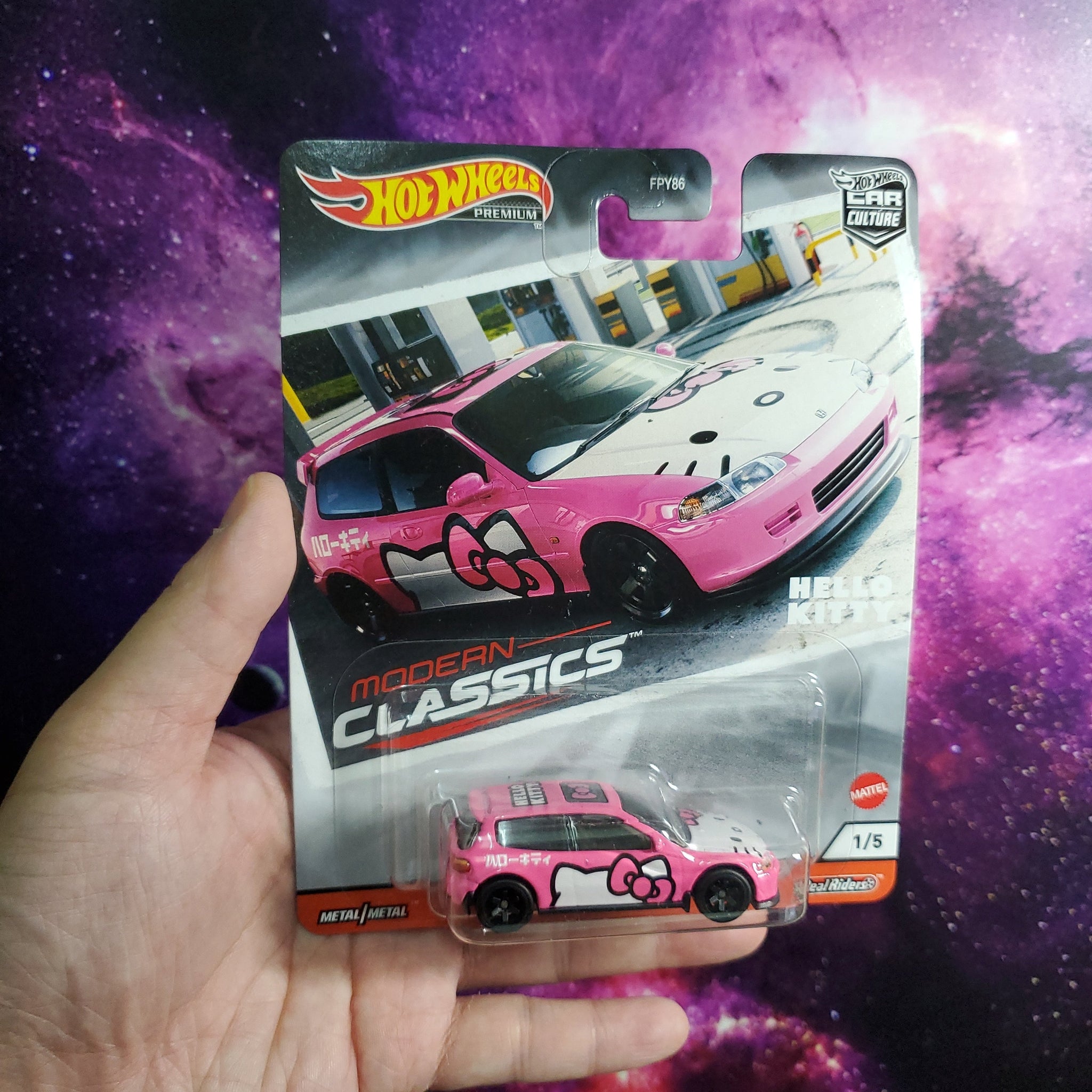 hot wheels classic hello kitty honda civic eg