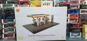 Tiny x Shell 1/64 Petrol Station Diorama + Crew Figures (x4) Playset Wave 2 No.9