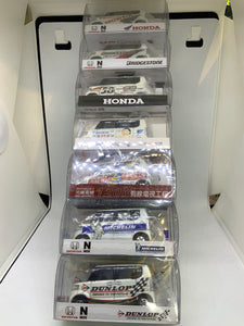 Set of 7 Tomy Tomica Custom N Box Honda Bridgestone Mugen Daikin Michelin Dunlop - Free Shipping Worldwide !!!