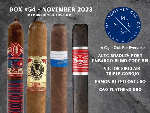 My Monthly Cigars - A Cigar Club For Everyone - November 2023 Box #54