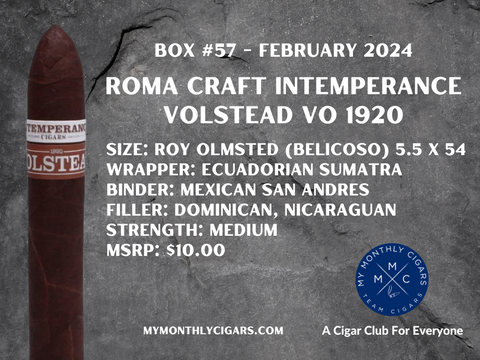 My Monthly Cigars February 2024 Box #57 - My Monthly Cigars - A Cigar Club For Everyone