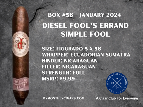 My Monthly Cigars January 2024 Box #56 - My Monthly Cigars - A Cigar Club For Everyone
