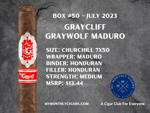 My Monthly Cigars - A Cigar Club For Everyone - July 2023 Box #50