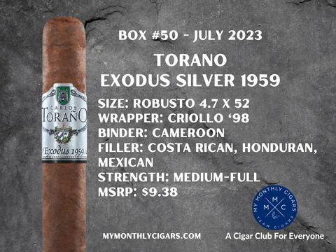 My Monthly Cigars - A Cigar Club For Everyone - July 2023 Box #50