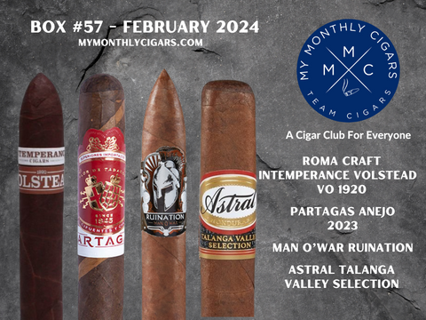 My Monthly Cigars February 2024 Box #57 - My Monthly Cigars - A Cigar Club For Everyone