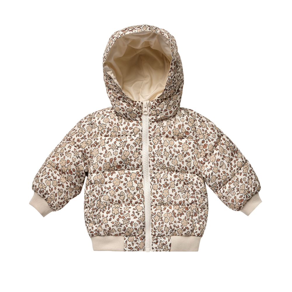 Long Chore Coat || Blossom Embroidery, 6-7Y at Rylee + Cru