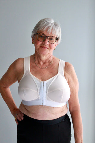 Rubies Custom Bras: Front Closure Bras for elders and those who have difficulties with putting on a bra. Made to measure and made to order. Our specialty bras are handmade locally in Toronto Canada and the USA.