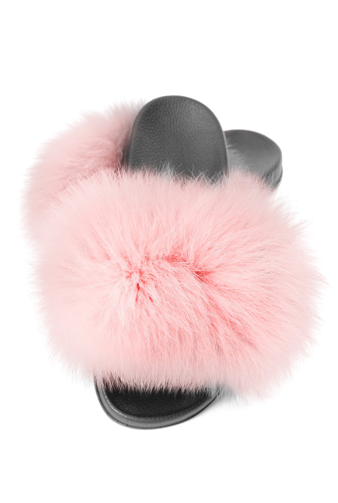 Baby Pink Fox Fur Sliders – The Fur Inn
