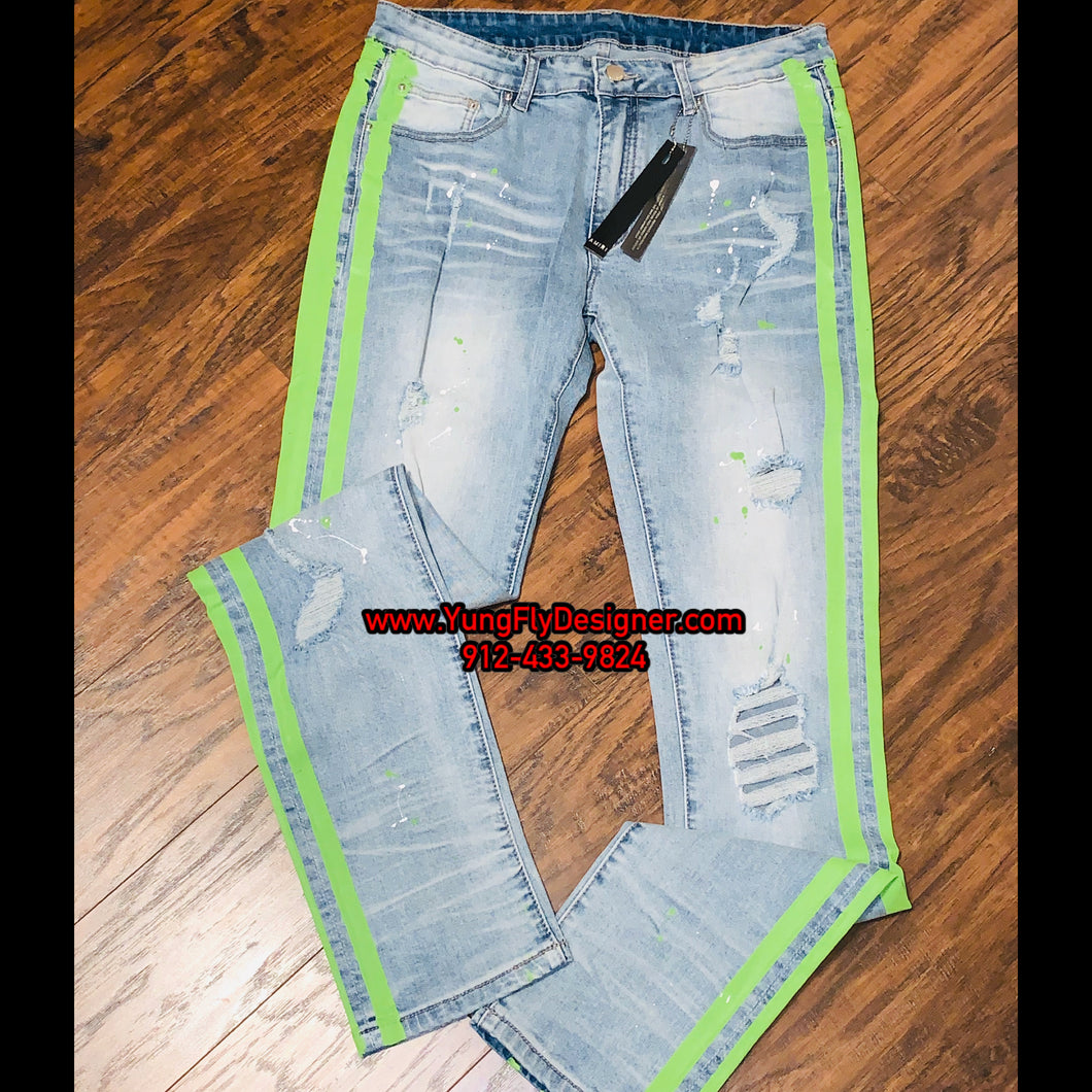 amiri jeans green