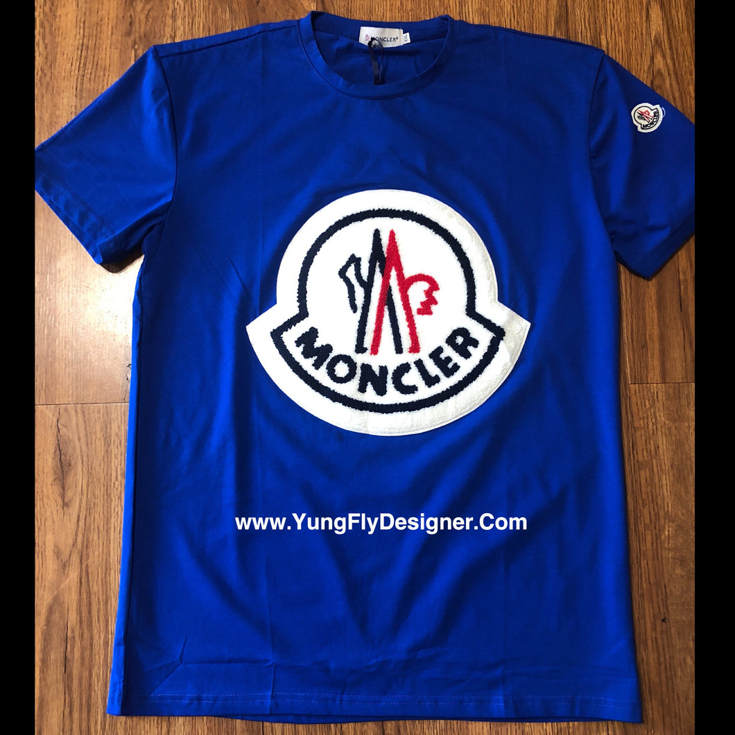 blue moncler t shirt