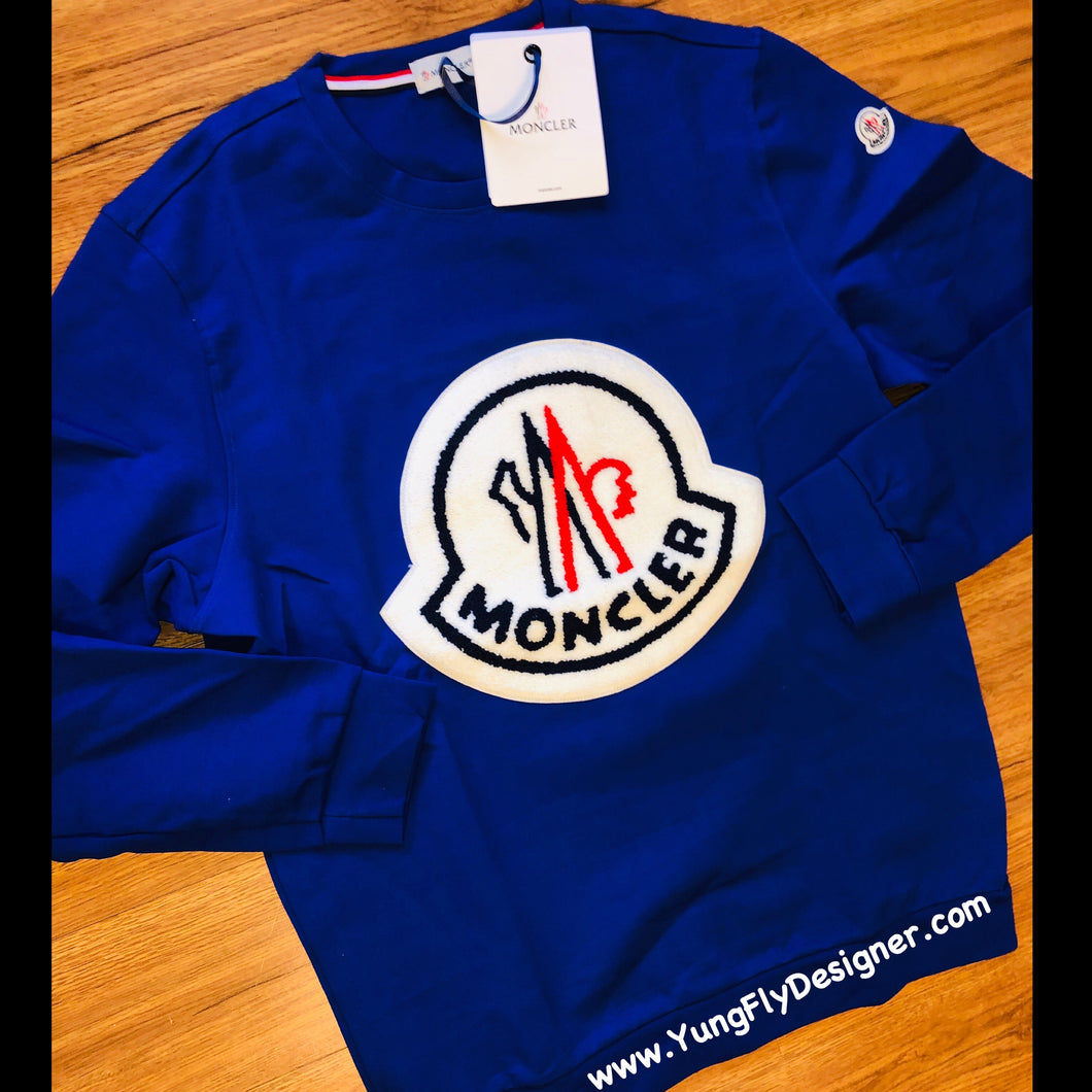 moncler blue sweater