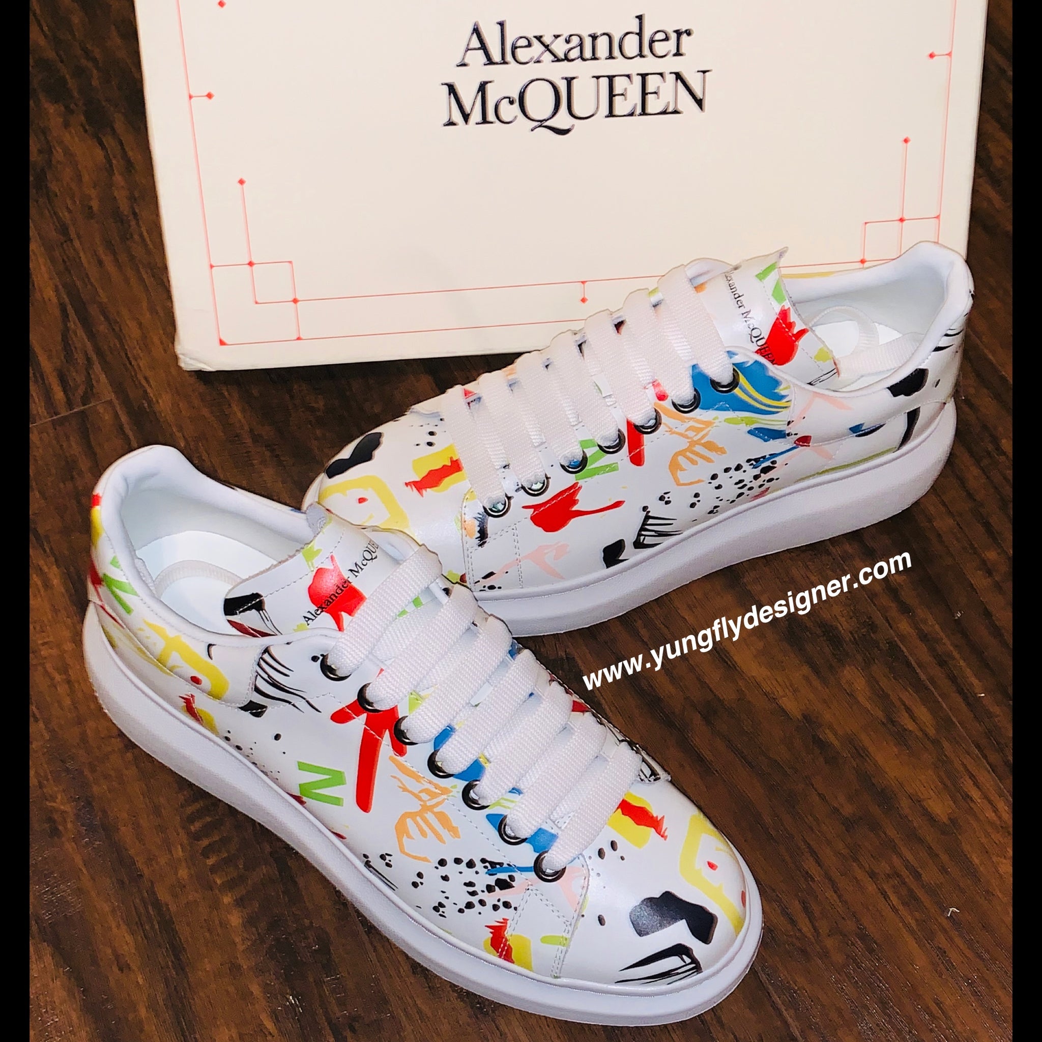 colorful alexander mcqueen sneakers