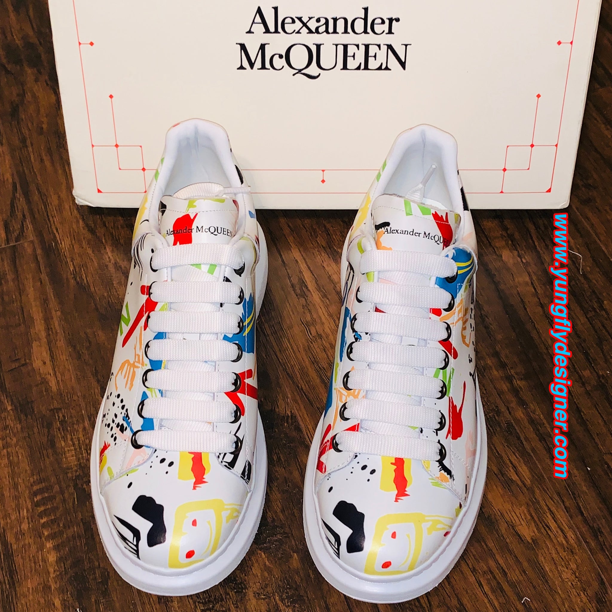 colorful alexander mcqueen sneakers