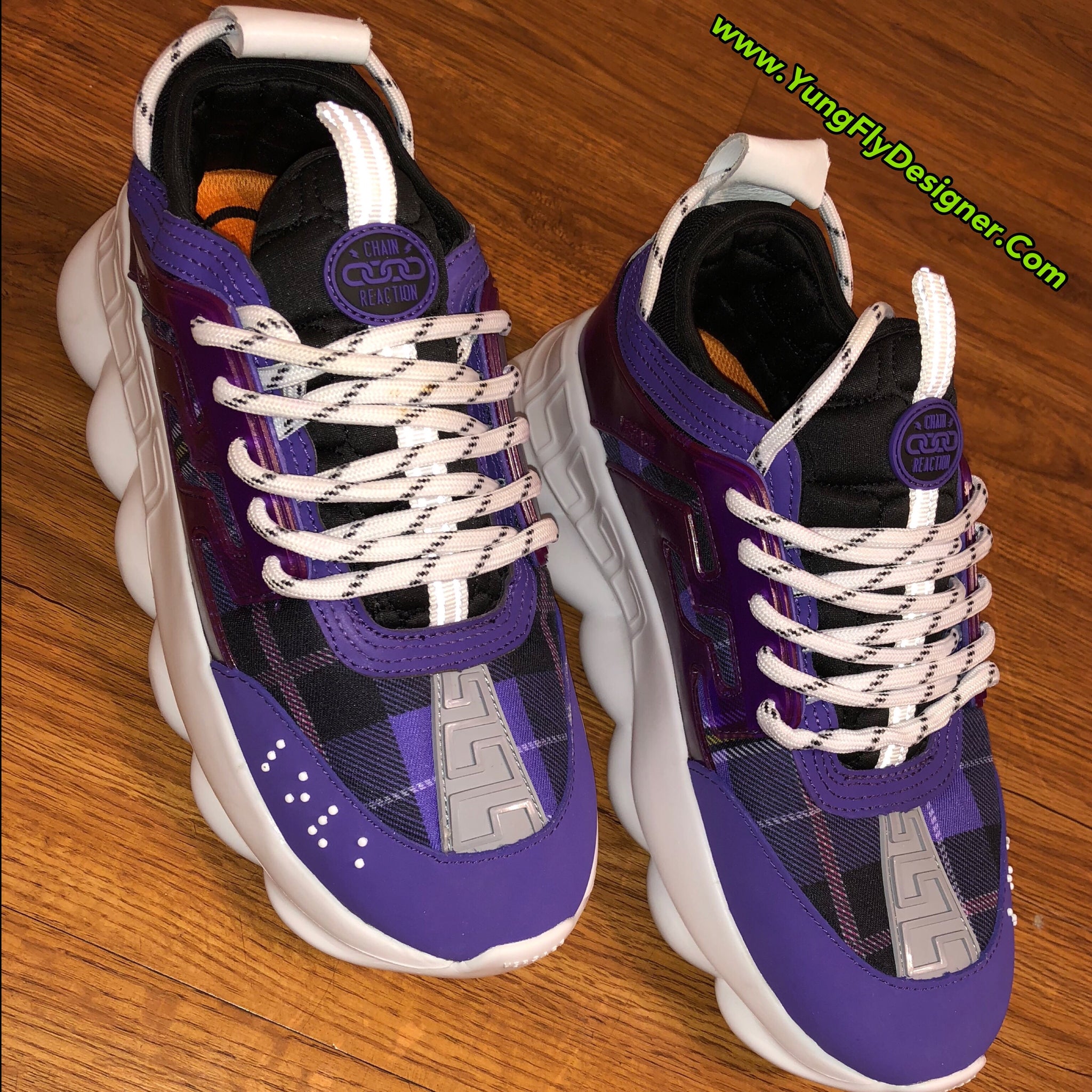 purple versace chain reaction