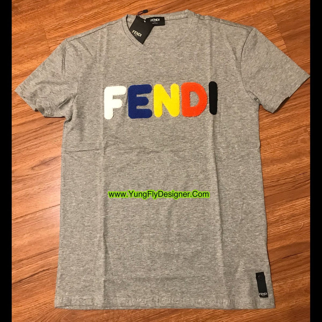 fendi shirt colorful letters