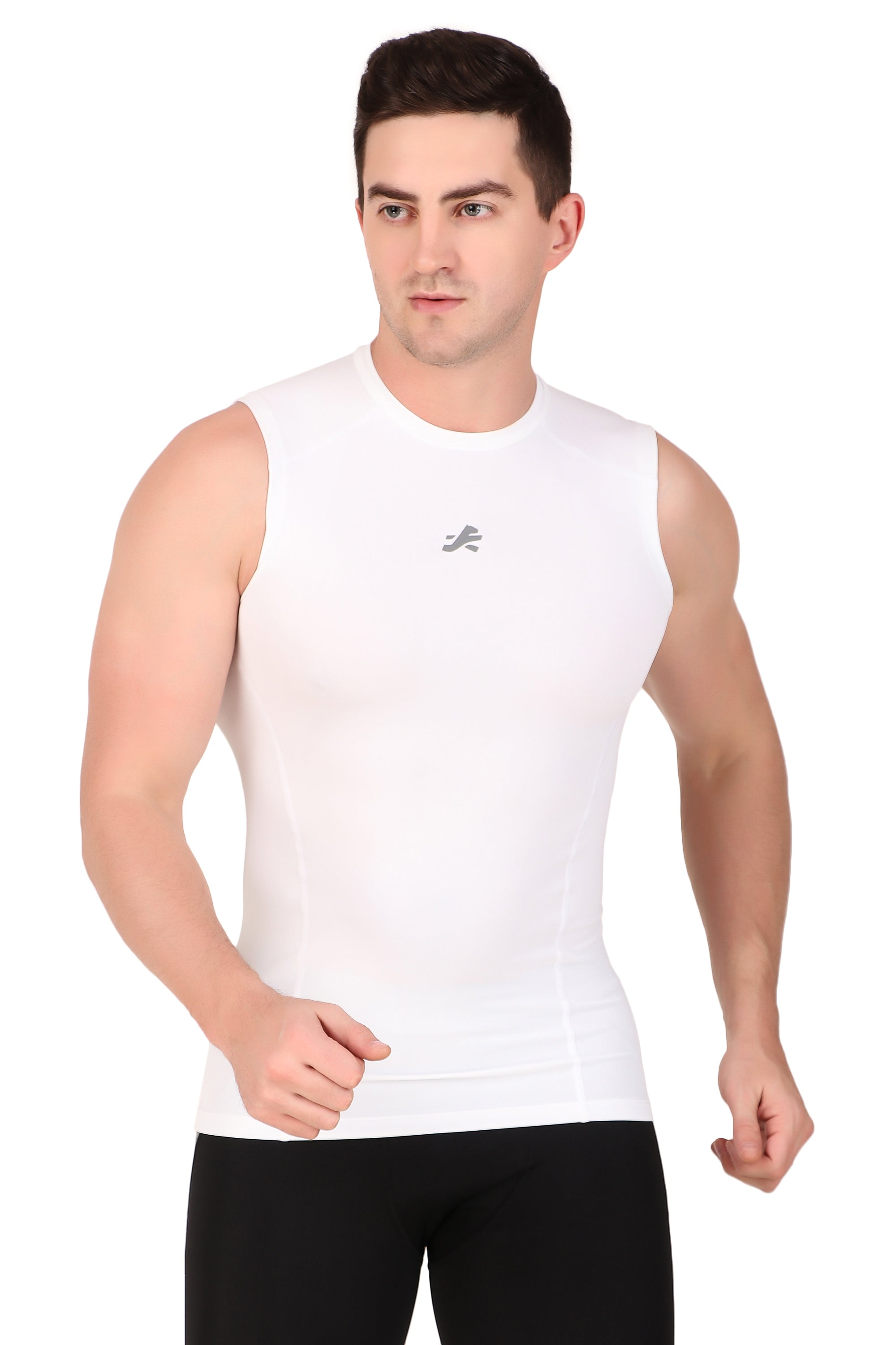 Nylon Compression Tshirt Full Sleeve Tights For Men (White) – ReDesign  Sports