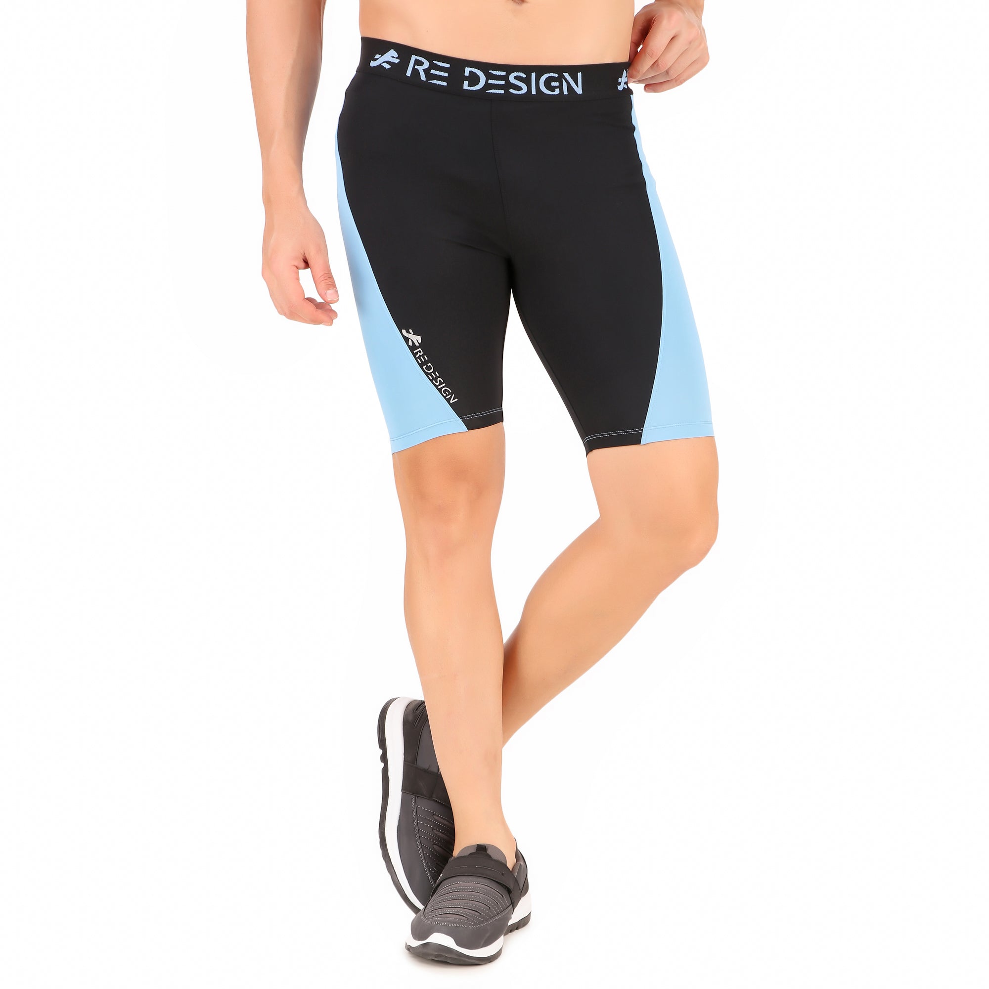 Nylon Compression Pant and Full Tights For Men (Sky Blue) – ReDesign Sports