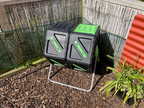 Home compost bin for dog poop bags